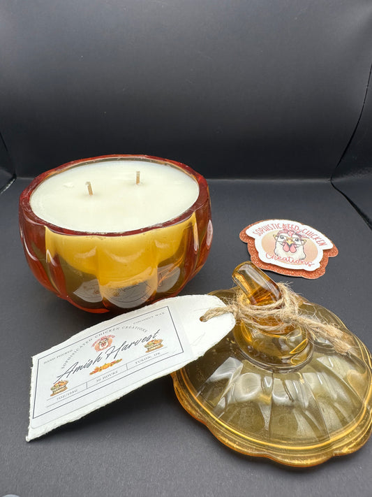 Amish Harvest Coco Wax Candle - Pumpkin Jar 7oz